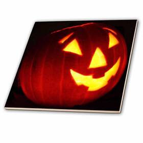 3drose 473006024040 Llc Halloween Jack O Lantern 12-inch Ceramic Tile