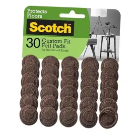 3m 068060470935 Custom Fit Felt Pads Customize Pad Size From 0.75 Inch To 1.5 In 30 Round Brown