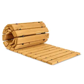 7penn 840145825577 Garden Pathway Wood 8ft Roll Out - Weather Resistant Outdoor Flooring Wa