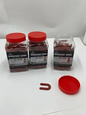 521254 A.bottini 3 Jars Of 150 Boe Horseshoe Shim 1/8 Inch X 1 15/16 5/16 521254 A.bottini 3 Jars Of 150 Boe Horseshoe Shim 1/8 Inch X 1 15/16 5/16