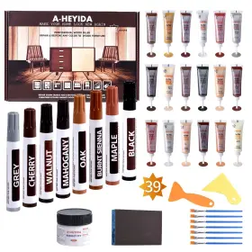 26-0918 A-heyida Wood Floor Scratch Repair - Set Of 39 Hardwood Kit Filler