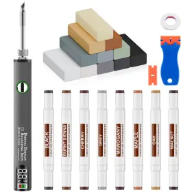 Jrb616 A-heyida Laminate Vinyl Wood Floor Scratch Repair Kit With Heat Pen - 11 Colors Grey Jrb616 A-heyida Laminate Vinyl Wood Floor Scratch Repair Kit With Heat Pen - 11 Colors Grey