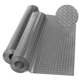 Aapee Lap60t0926xjdb Diamond-plate Rubber Flooring Rolls 21ft 16in Garage Floor Mat 4 7ft Grey