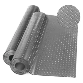 Lap60t0926xjdb Aapee Diamond-plate Rubber Flooring Rolls 21ft 16in Garage Floor Mat 4 7ft Grey