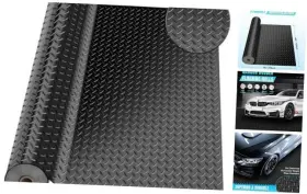 Lap60t1221xjdb Aapee 4 X 7 Ft Garage Floor Mat Diamond Plate Rubber Flooring Roll Pvc 7ft