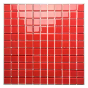 Abolos 313054385376 Modern Red 12 Inch X Square Glossy Glass Mosaic Wall Tile 4 Sq. Ft./case Abolos 313054385376 Modern Red 12 Inch X Square Glossy Glass Mosaic Wall Tile 4 Sq. Ft./case