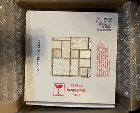 Academy Tmr-413 New Pink Porcelain Mosaic Tiles 10 Sq Ft Wall Or Floor