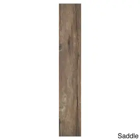 Achim 054006242162 10-piece Walnut Wood 6 X 36 Self Adhesive Vinyl Floor Plank - 10