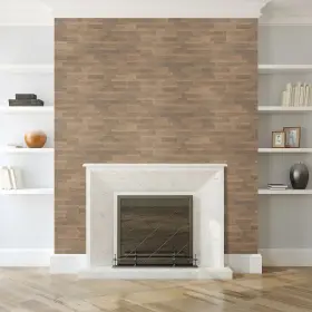 Achim 054006251782 Bolder Stone 6in X 24in Self Adhesive Wall Tile - Mocha 6 24