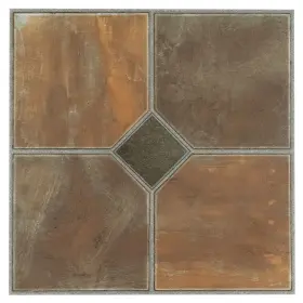 Achim 054006258675 Sterling Rustic Slate 12x12 Vinyl Floor Tile 45