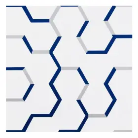 Achim 054006266861 Retro Self Adhesive Vinyl Floor Tile - Geo Puzzle 20 Navy 12x12