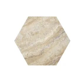 Achim 054006271773 Floor Galore Peel And Stick Hexagon Vinyl Tile - Sandstone Quartz