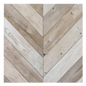 Achim 054006273173 Retro 12x12 Self Adhesive Vinyl Floor Tile - Whitewash Chevron