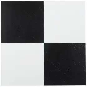 Achim Home Furnishings 054006258699 Sterling Self Adhesive 12-inch Vinyl Floor Tiles 45 - 12 Inch X Black