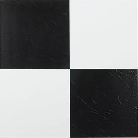 Achim Home Furnishings 313018893831 Sterling Self Adhesive 12-inch Vinyl Floor Tiles 20 - 12 Inch X Black An