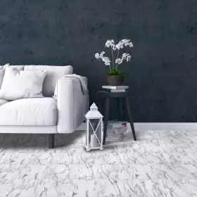 Ftvma45545 Achim Home Furnishings Tivoli Self Adhesive Vinyl Floor Tiles 45 - 12 Inch X Bianco Marble Pe