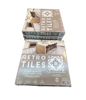 Rtftv60120 Achim Home Furnishings 4 Box Of 20 Retro 12x12 Self Adhesive Vinyl Floor Tile Slate Sq. Ft Rtftv60120 Achim Home Furnishings 4 Box Of 20 Retro 12x12 Self Adhesive Vinyl Floor Tile Slate Sq. Ft