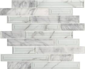 Ackland Akm-g-drfrst12x12il-ca Akm-g-dr12x12il-ca Dravyn - 12 Inch X Glass And Stone Frosted Stravine