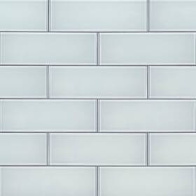 Ackland Akm-g-haed3x9tl-ca Akm-g-3x9tl-ca 9 Inch X 12 Glass Solid Wall Tile - Glossy Halo Edge