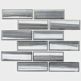 Akm-g-rikagr2x6sw-ca Ackland Akm-g-ri2x6sw-ca Rivella - 12 Inch X Glass Brick Wall Kasumi Gris