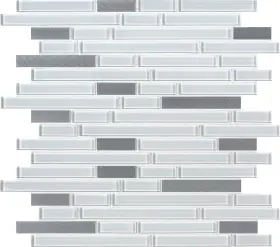 Akm-gm-pagl12x12ilx-ca Ackland Akm-gm-12x12ilx-ca 12 Inch X Glass And Metal Linear - Palazzo Glace
