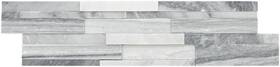Ackland Akplpmglgr6x24h-3d-pl Akplpm6x24h-3d-pl 6 Inch X 24 Marble Hardscape Wall Tile - Glacier Gris
