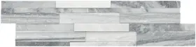 Akplpmglgr6x24h-3d-pl Ackland Akplpm6x24h-3d-pl 6 Inch X 24 Marble Hardscape Wall Tile - Glacier Gris