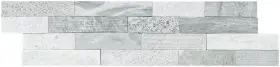 Akplpmglgr6x24h-pl Ackland Akplpm6x24h-pl 6 Inch X 24 Honed Marble Stacked Stone - Glacier Gris