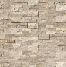 Ackland Akplptcacr6x24f-pl Akplpt6x24f-pl 6 Inch X 24 Travertine Hardscape Wall Tile - Casella Cream