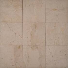 Ackland Aktmtcrma12x12p-ca Aktmt12x12p-ca 12 Inch X Marble Solid Floor And Wall Tile - Crema Marfil