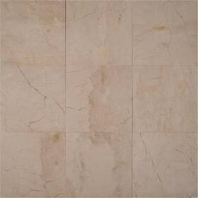 Ackland Aktmtcrma12x12p-pl Aktmt12x12p-pl 12 Inch X Marble Solid Floor And Wall Tile - Crema Marfil