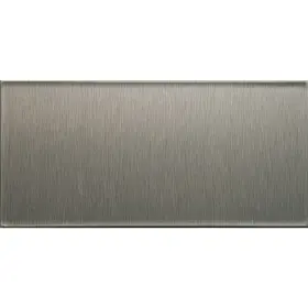 A53-50 Acp Aspect 3 Inch X 6 Aluminum Backsplash Peel And Stick Short Grain Stainless