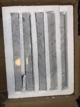 Ma13 Adolif Carrara White Marble Chair Rail Trim Molding 2 Inch X12 5 Pcs Ma13 Adolif Carrara White Marble Chair Rail Trim Molding 2 Inch X12 5 Pcs