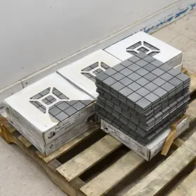 42201h-73 Agrob Buchtal Lot Of 110 Basic Stone 30x30 Cm Square Mosaic Tile