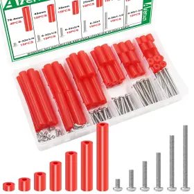 Q-101 Aienxn 102 175pcs Red Electrical Outlet Spacers Kit 85pcs 6-32 175cps