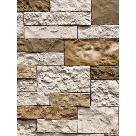 Airstone 850552003413 Standard Primary Wall Tiles 24 Inch X 48 Cement Autumn Mountain Brown
