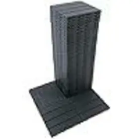 W1129127771 Ajikgn Plastic Interlocking 44 Pack 11.8 Inch X11.8 Deck Tiles Dark Gray Damaged Box