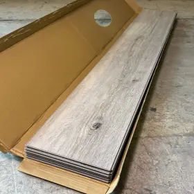 Albany 1097568004960 6 Pieces Luxury Vinyl Plank 9 Inch X 60 Light Brown