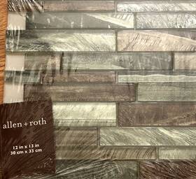 Allen Roth 843336008681 And Shimmering Lights Set 2 Each 12 Inch X 13 Wall Tile New
