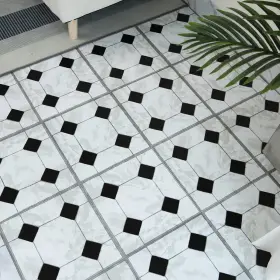 Alow 762644411412 Peel And Stick Floor Tile Vinyl Flooring Easy To Use Waterproof Durable