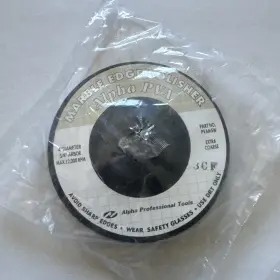 Alpha 749173040078 Edge Polisher Pva Pad For Marble Extra Course Finish 4in 5/8 Arbor