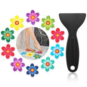 Amabro 559885 1-lyj-1 Colorful Sunflower Anti Slip Bathtub Strips 10pcs Adhesive Shower Sti