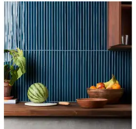Ext3rd109778 Amadis Vistaio Sapphire Blue 5.27 Inch X 17.71 Glossy Ceramic Mosaic Wall Tiles 8-pack