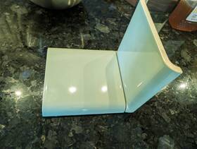 American Olean 0014a7610sp 1 Piece Of Ceramic Tile #14 Spring Green Double Mud Bullnose A7610 Curb Jamb