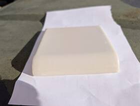 American Olean 0087a4402 2 Pcs Ceramic Tile Mud 4 1/4 Inch Bullnose A4402 Matte Almond #87 Usa
