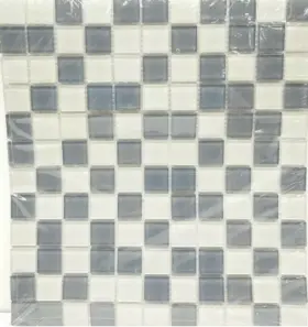 1116433 American Olean Lot Of 3 Pc Glass Mosaic Tile 11 Inch X 10
