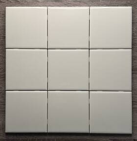 American Olean 730575758845 Glossy Subway Wall Tile 4.25 Inch Lot Of 9 Tiles - 0091 Biscuit Color