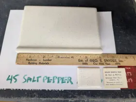 S3419t American Olean 1 Pc Salt And Pepper #45 Ceramic Tile Cove Base 4-1/4 Inch X 6