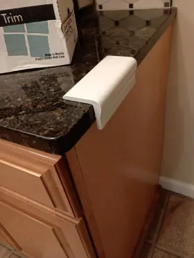 Wa8262 American Olean 1 Pc Vintage Sl10 V Cap Gloss White Counter Edge Trim Tile Wa8262 American Olean 1 Pc Vintage Sl10 V Cap Gloss White Counter Edge Trim Tile