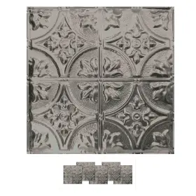 American Tin Ceilings 694157824710 5pack Kit Nailup Metal Tiles In Pattern #2